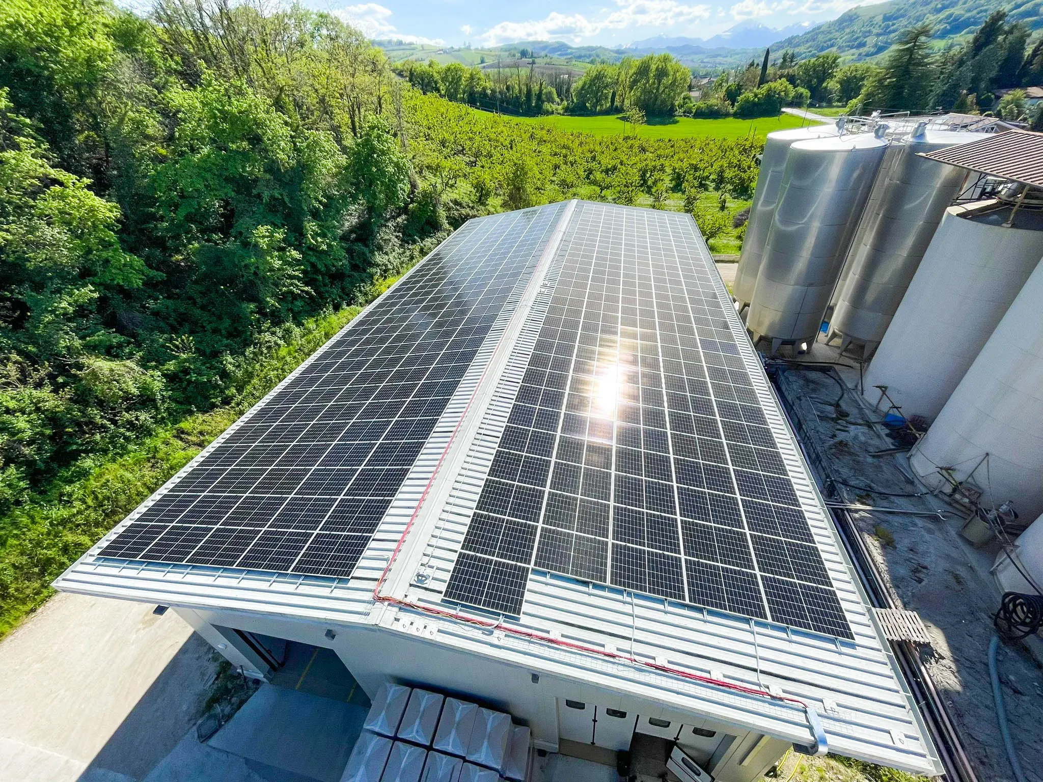 Impianto fotovoltaico industriale per Cooperativa Agricola La Sociale Valdaso S.p.a.